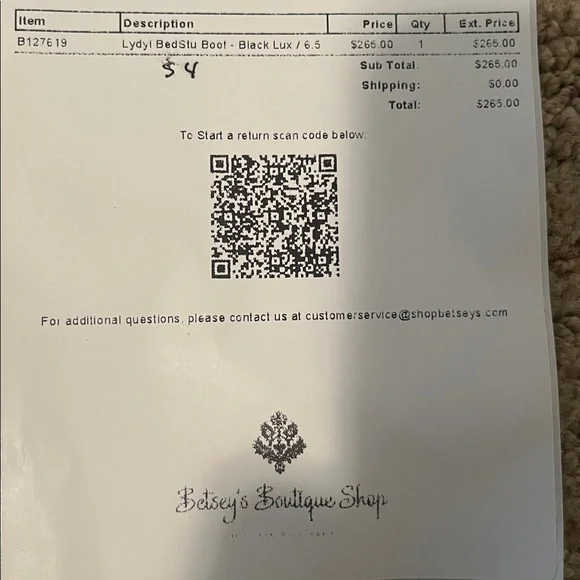 BED|STU Distressed Black Ankle Boots with Red Interior - Picture 5 of 5